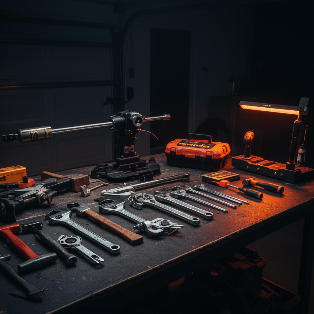 Professional garage door tools and equipment